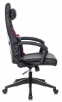 Кресло игровое Zombie DRIVER черный/красный эко.кожа