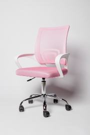 Офисное кресло BN-7166 . Белое\розовое