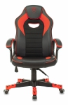 Кресло игровое Zombie GAME 16 черный/красный текстиль/эко.кожа