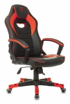 Кресло игровое Zombie GAME 16 черный/красный текстиль/эко.кожа